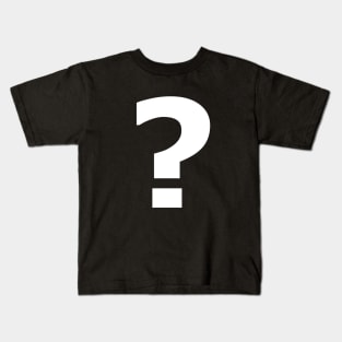 Question Mark Inquiry Design Kids T-Shirt